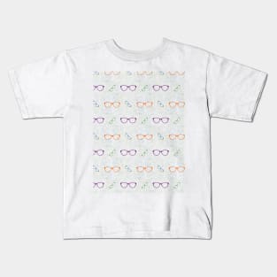 Glasses Pattern | 2 Colored Kids T-Shirt